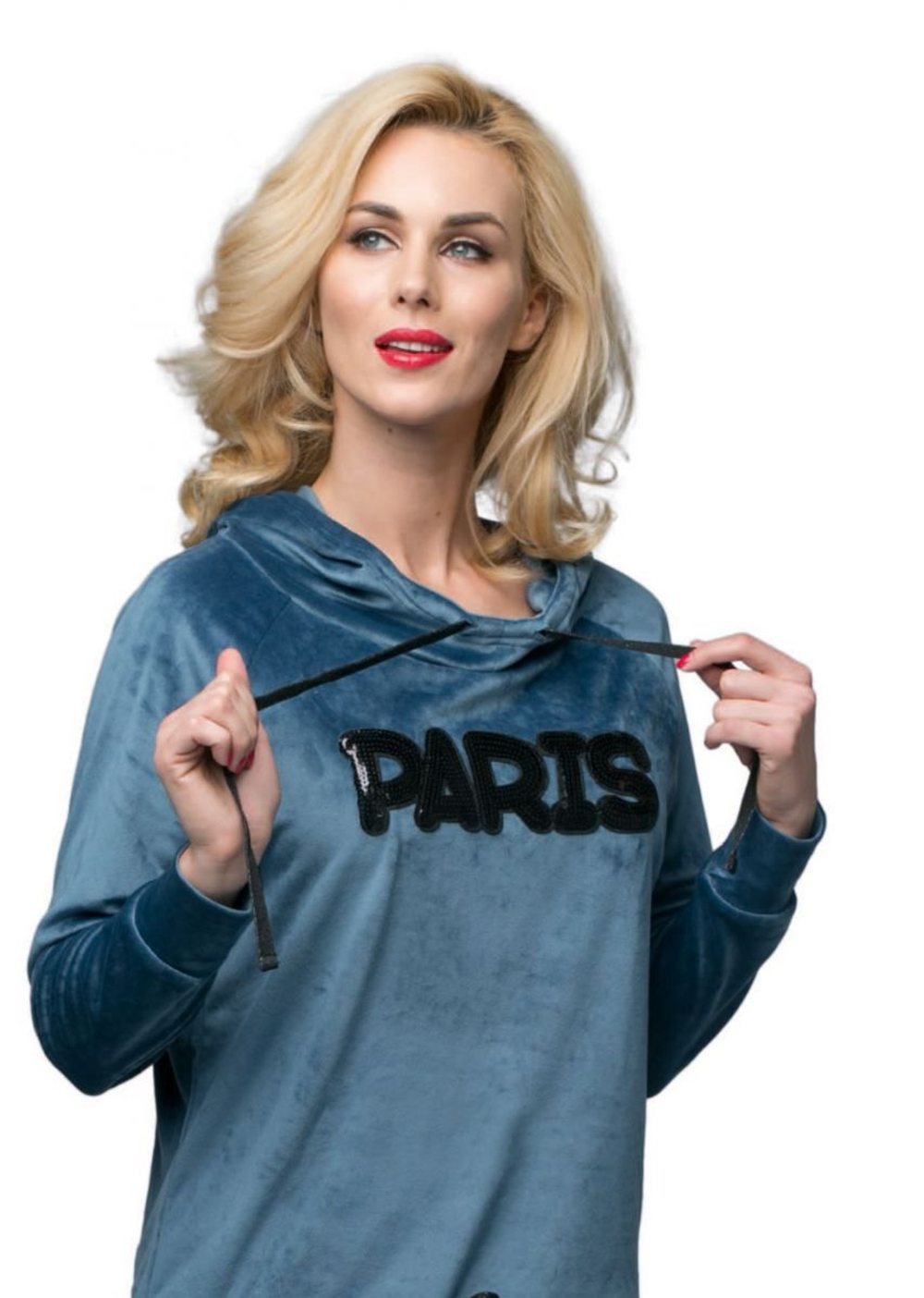 Спортивный костюм с аппликацией из пайеток (Размер: S) (Цвет: коричневый)