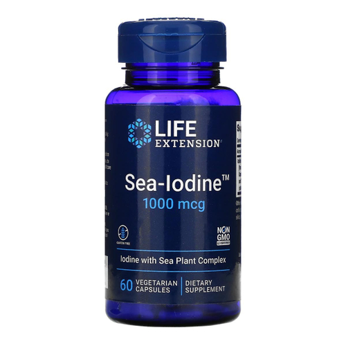 Life extension Sea Iodine 1000 mcg 60 caps.
