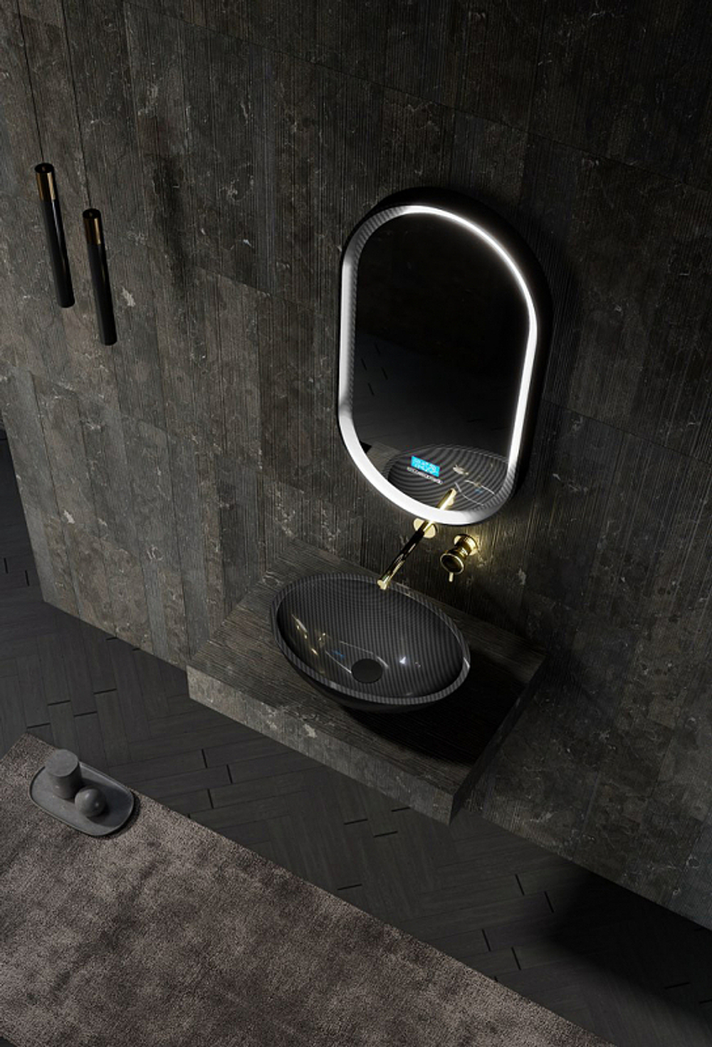 Раковина-чаша Abber Karbon 50 AK2042 Черная