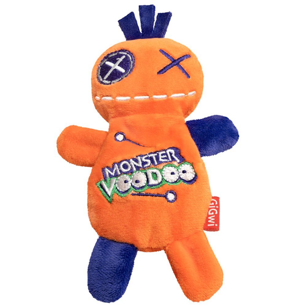85055 Игрушка для собак кукла-вуду оранжевая 17,5 см, серия monster voodoo, gigwi