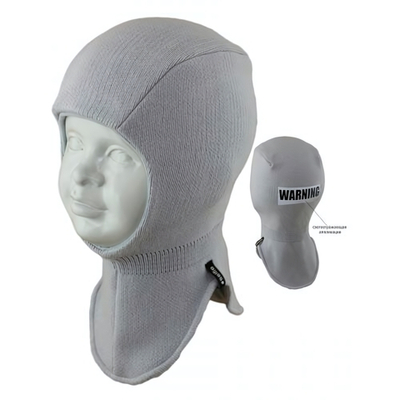 Шапка-шлем д/мал GEKTOR р.48-50 св.сер (SelfieWork) 420485/1