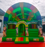 Коммерческий надувной батут "Приключения в джунглях" 8*5*5 м B-15011