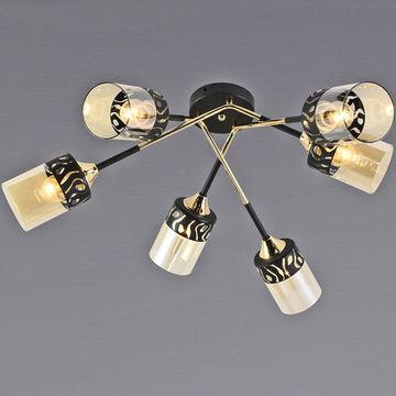 Люстра потолочная Reluce E27 11354-0.3-06B BK+FGD