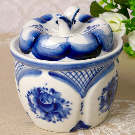 3377072 Солонка "Тыква", гжель