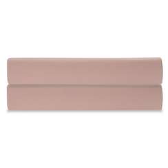 Простыня на резинке из сатина цвета пыльной розы Essential, 200х200 см
