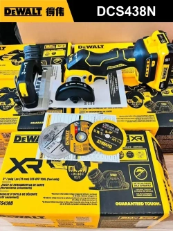 DEWALT Мини циркулярная пила аккумуляторная DCS438N 20B,220000 об/мин, 76 мм (совместим с 3 дисками)