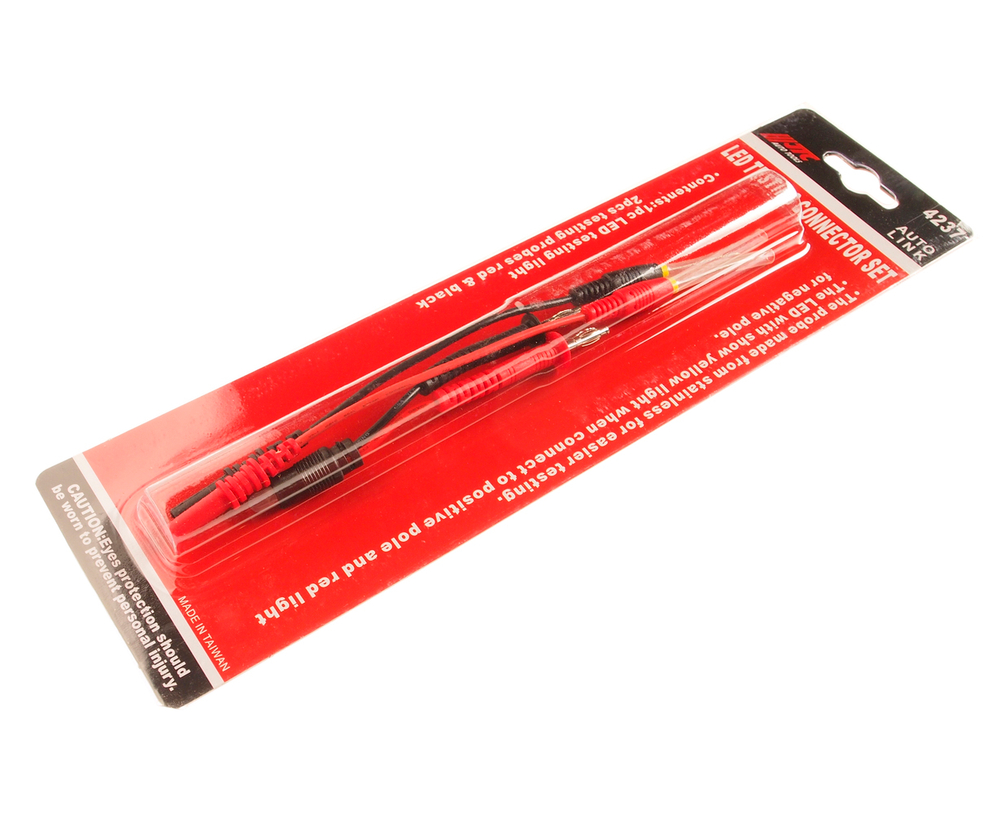 JTC-4237 - Щуп тестовый с LED-индикацией 2шт. JTC - Комплектация 

Тестовый диод  1 шт.
Щупы (красный и черный) - 2 шт.


Описание

Изготовлены из прочного материала, что способствует продолжительной эксплуатации.
LED-индикатор горит желтым при контакте с «+» и красным при контакте «-».


Технические характеристики

Материал проводов: поливинилхлорид (PVC), медь.
Материал щупов: нержавеющая сталь.