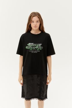 Платье с кружевом (Dark fantasy), черное