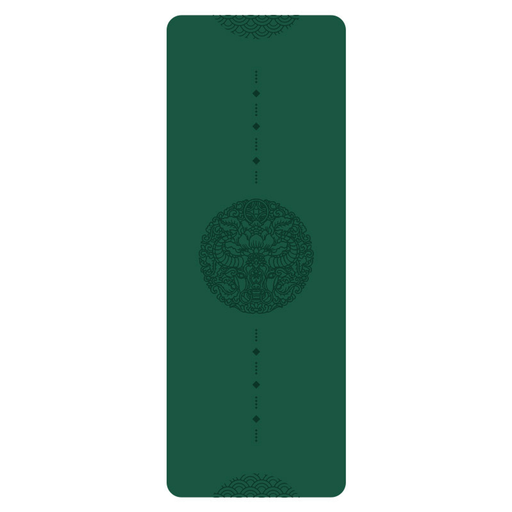 Каучуковый коврик для йоги Bull Green 185*68*0,5 см нескользящий