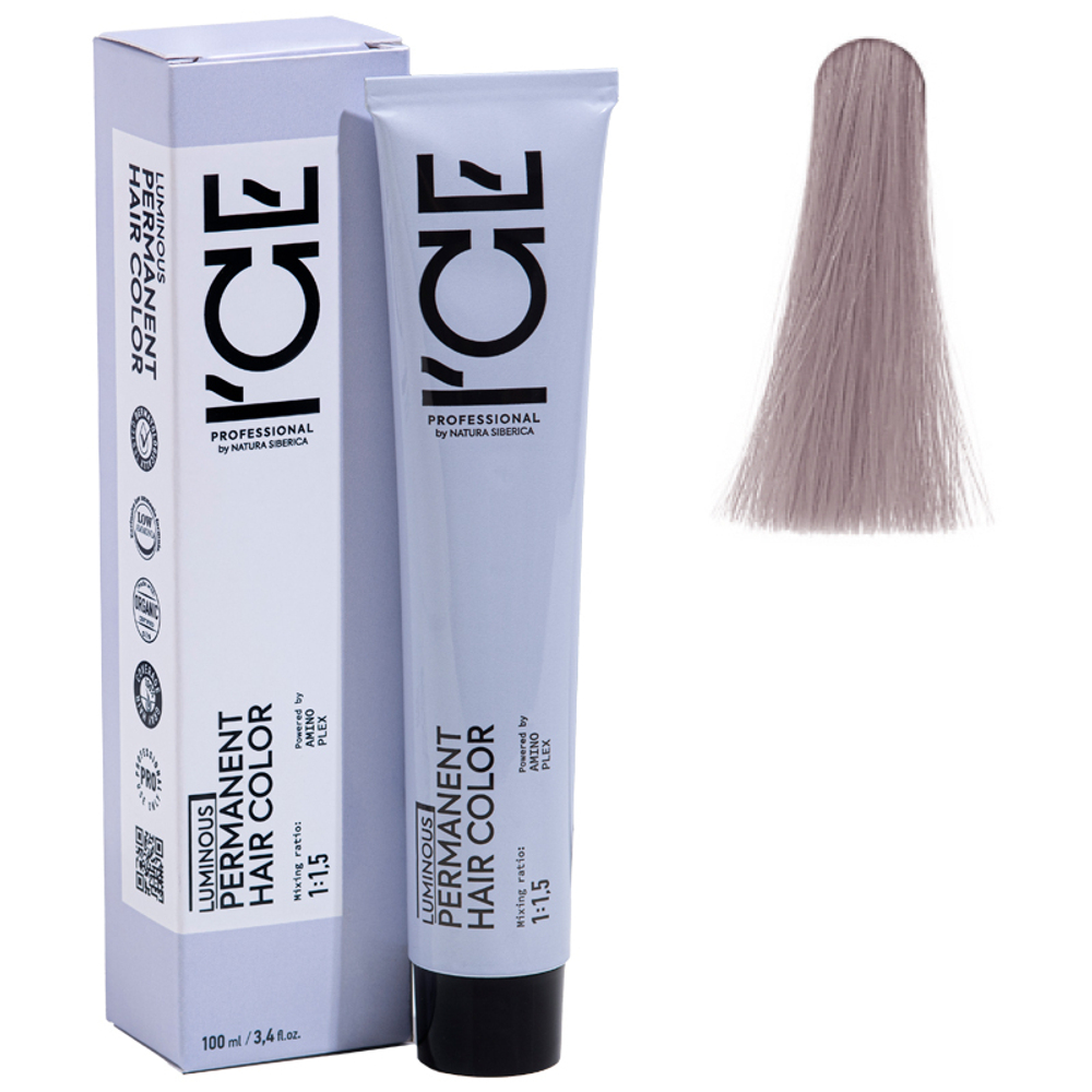 9.12 крем-краска ICE Permanent очень светлый блонд пепельно-фиолетовый - 100 мл.