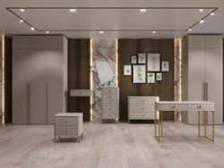 Шкаф для одежды, шкаф Аляска, серо-коричневый