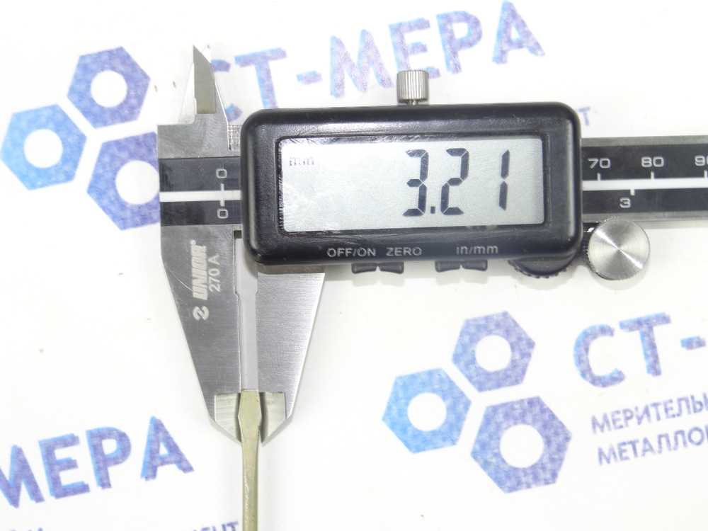 Заготовка шлицевая плоская (минусовая) 160х3.2х0.45мм (Без ручки) СССР