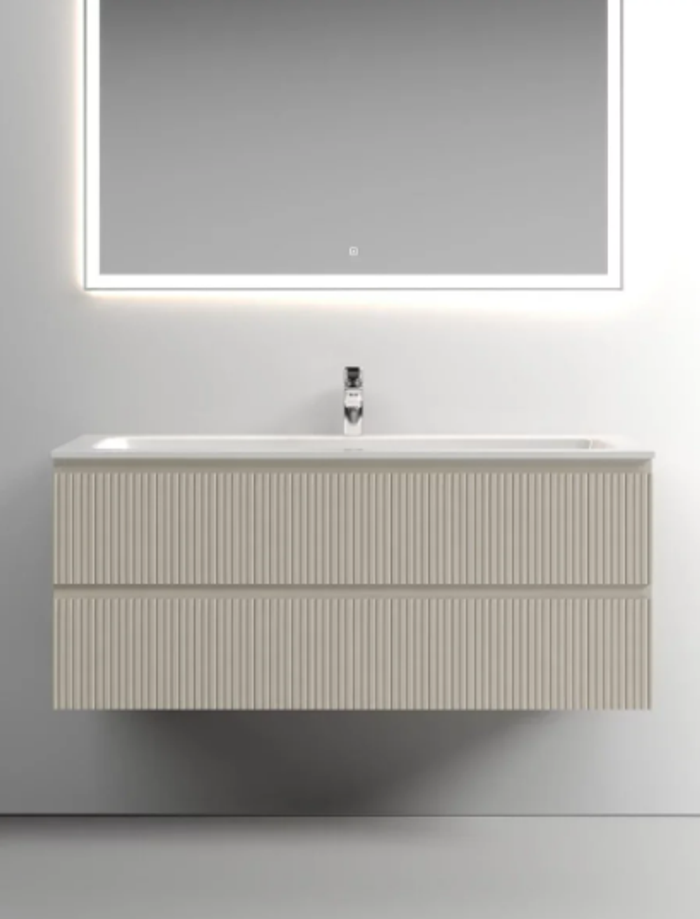 Тумба подвесная SANCOS Snob T 1195х445х500, c двумя ящиками оснащенными доводчиками, Beige Soft, арт.SNT120CE