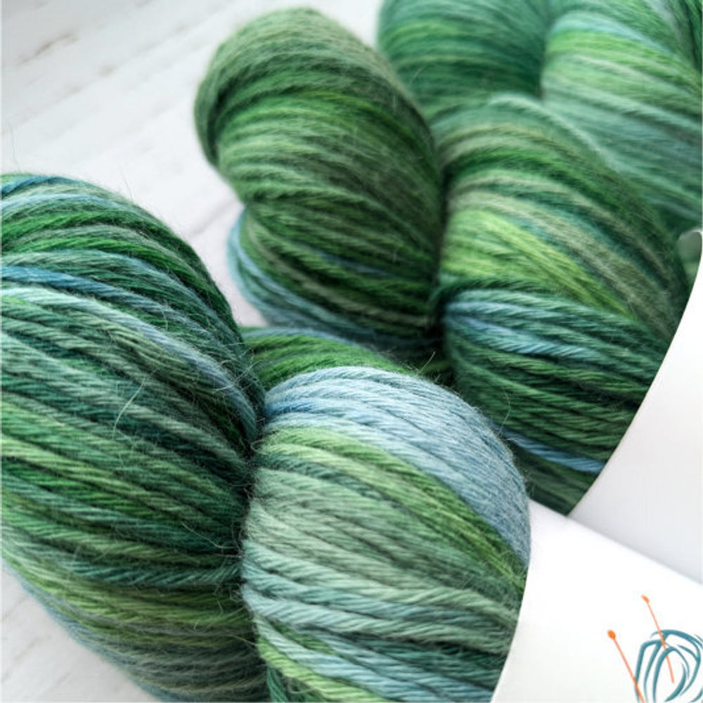 Мерино-ангора, цвет "Крапива"