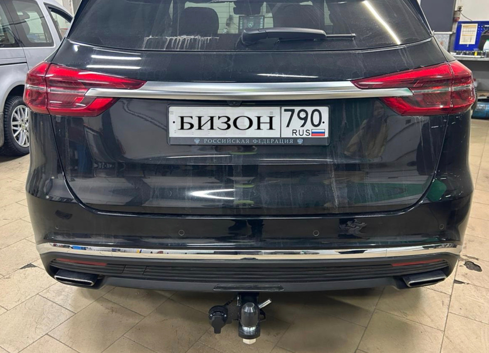 Фаркоп Бизон с унив. эл-кой Smart на Hongqi HS5 2018- (паспорт и сертификат в комплекте) FA 0590-E