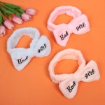 Повязка на голову «New collection Vostok - Bаd girl», цвет черный, розовый, голубой и сиреневый, 20*6см ( упаковка белый ZIP пакет )