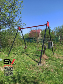 Монтаж уличных качелей Sv Sport