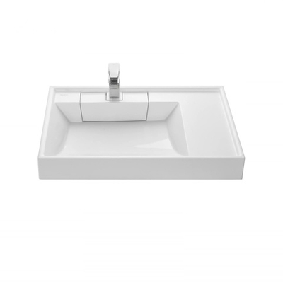 Раковина мебельная Акватон Рейн 80х50х11, литьевой мрамор, цвет Белый (1A72113KRW010)