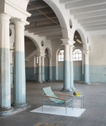 Кресло лаунж металлическое с подушкой Scab Design Dress Code Glam Indoor, голубой