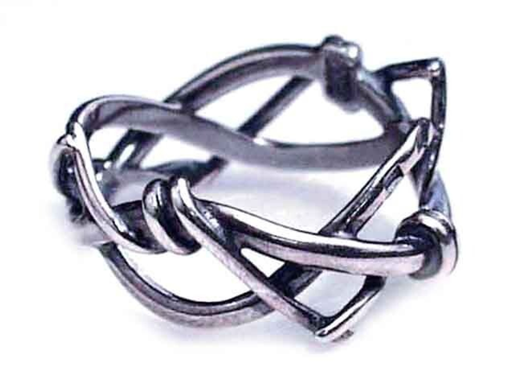 "Байкер" кольцо в серебряном покрытии из коллекции "Полный отрыв" от Jenavi