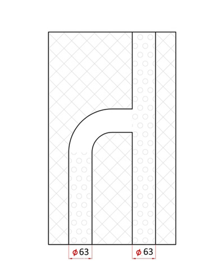 Глушитель универсальный нерж., набитый, прямоток 6.3.103.450