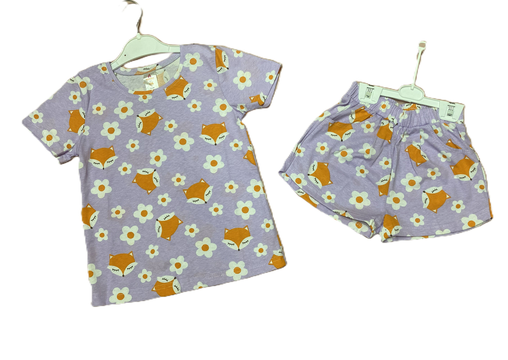 Костюм на девочку "Элли-2" футболка и шорты с карманами из 100% хлопка на рост 116 см