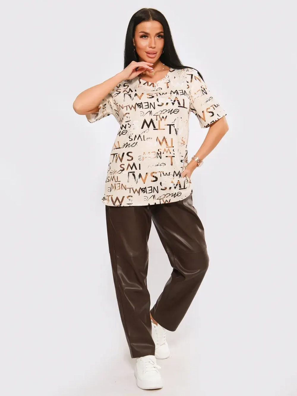 Футболка женская большие размеры