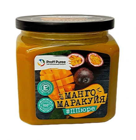 Пюре замороженное Манго/Маракуйя PROFF PUREE (500 грамм)