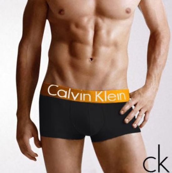 Мужские трусы боксеры Calvin Klein Steel Golden Black