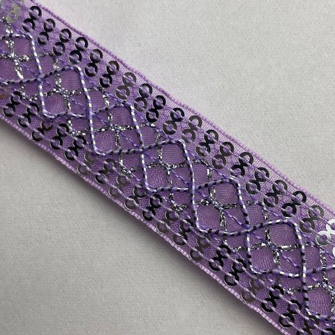 Тесьма  шир.25мм с пайетками сирен