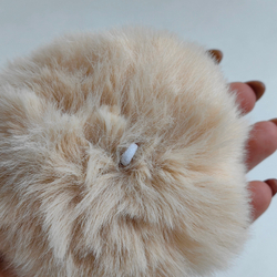 Помпон из искусственного меха "Какао" d=10 см