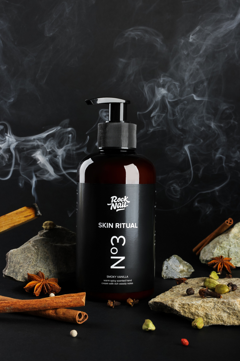 Крем для рук RockNail Skin Ritual №3 Smoky Vanilla, 300мл.