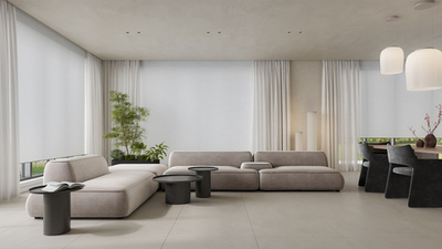 Модульный диван Генрих (Genrih), 4160 мм Угловой пуф