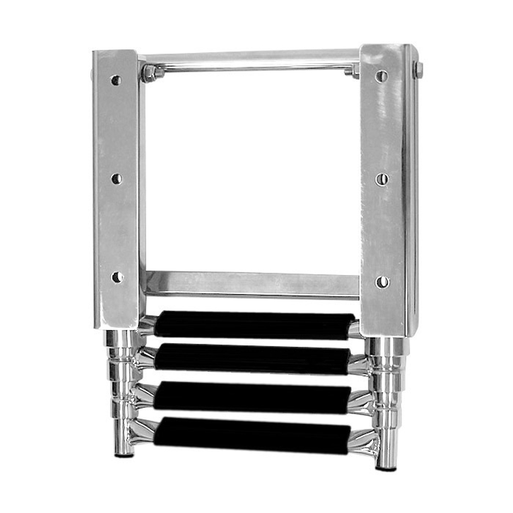 Трап телескопический выдвижной, 4 черных ступени (ширина 290 мм.) (10268783)