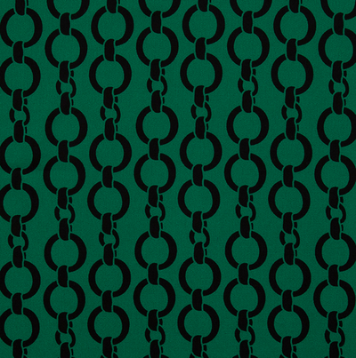 Атлас Армани стрейч принт, 90 гр/м2, 145 см, зеленый