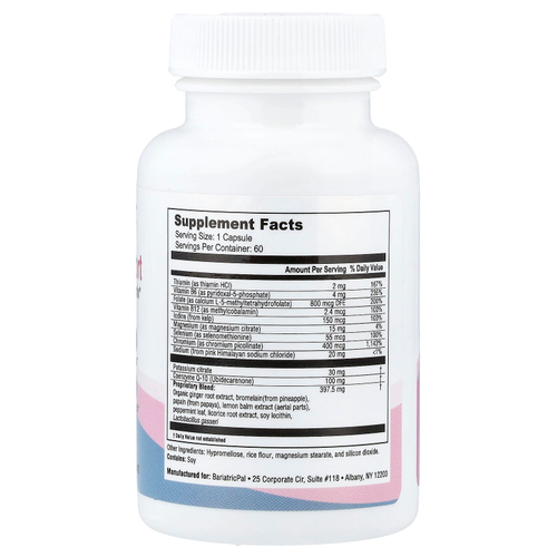 BariatricPal, Peptide Comfort, ежедневная поддержка витамина GLP-1, 60 капсул