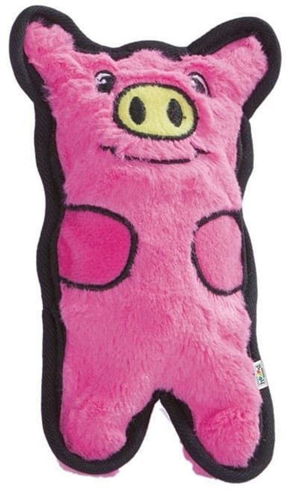 Игрушка для собак OutwardHound Invinc Mini Свинка без наполнителя с пищалками 12 см