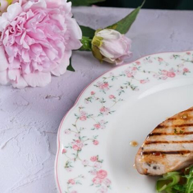 Тарелка классическая d=30 cм,фарфор "NOBLE" серия "Retro Ritz-La Vie En Rose"