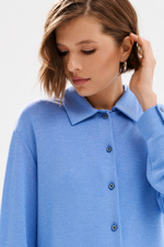 23554 Блузка женская (сине-голубой)