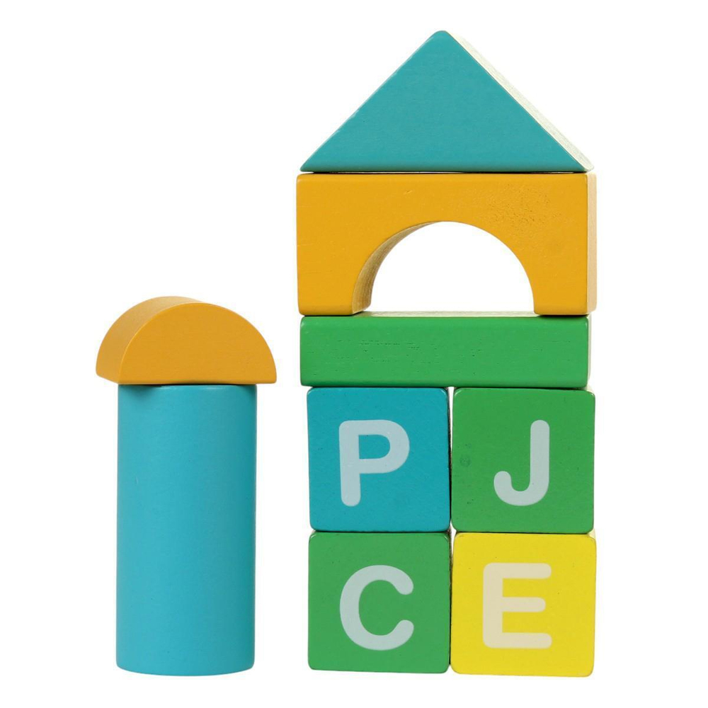 Конструктор деревянный 62 эл, коробка C-41722