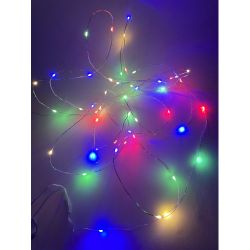 ENIN -5NM ЭРА Гирлянда LED Нить 5 м мультиколор, АА