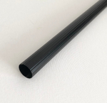 Труба Ост рифленая для кованого карниза d25 мм, цвет черный матовый