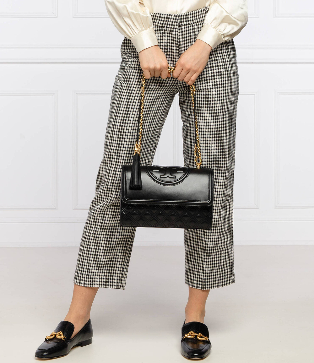 Skórzana наплечная сумка FLEMING TORY BURCH - черный(76997)