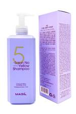 Тонирующий шампунь для осветленных волос Masil 5 Salon No Yellow Shampoo, корейская косметика