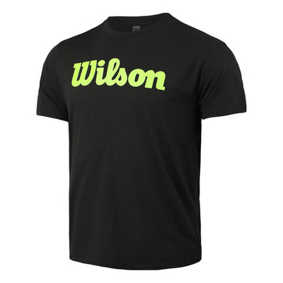 Мужское теннисное поло Wilson Script Tech T-Shirt Men - Black