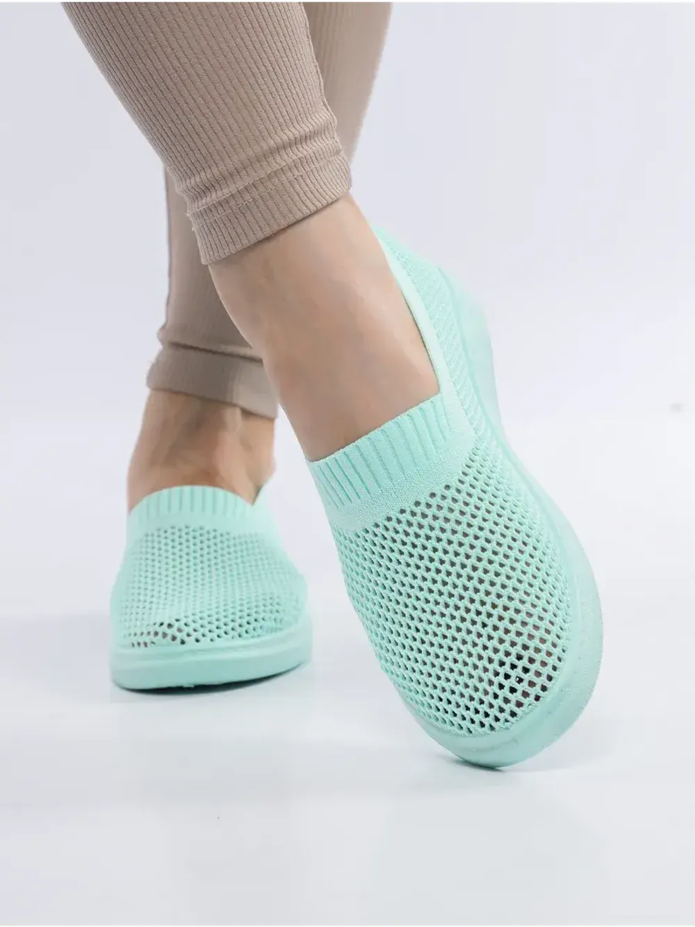 Мокасины летние текстильные