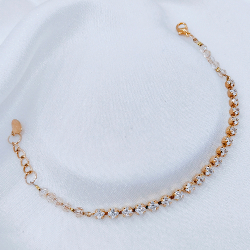 "Софи" браслет в золотом покрытии из коллекции "Классика" от Jenavi с замком карабин