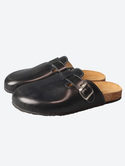 05 | "Maka" | Черные женские медицинские сабо натуральная кожа