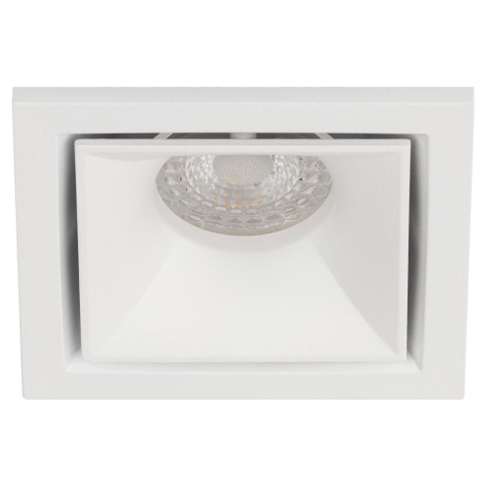 Светильник встраиваемый алюминиевый ЭРА KL101 WH под лампу MR16 GU5.3 белый | Алюминиевые встраиваемые светильники