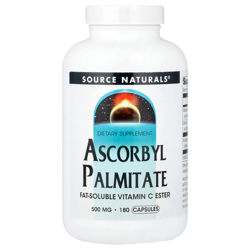 Source Naturals, аскорбил пальмитат, 180 капсул
